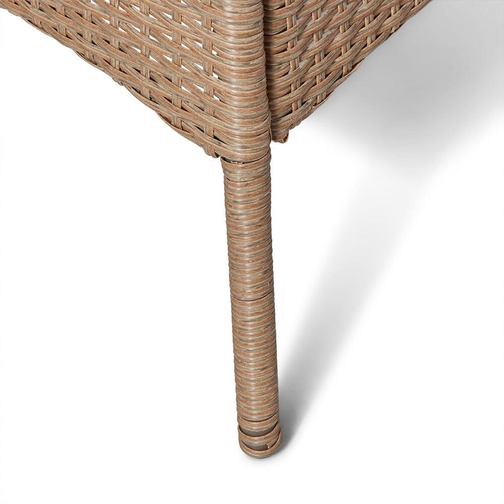 Kemble 2 Seater Rattan Garden Bistro Outdoor Dining Set - Natural Brown - Image 9