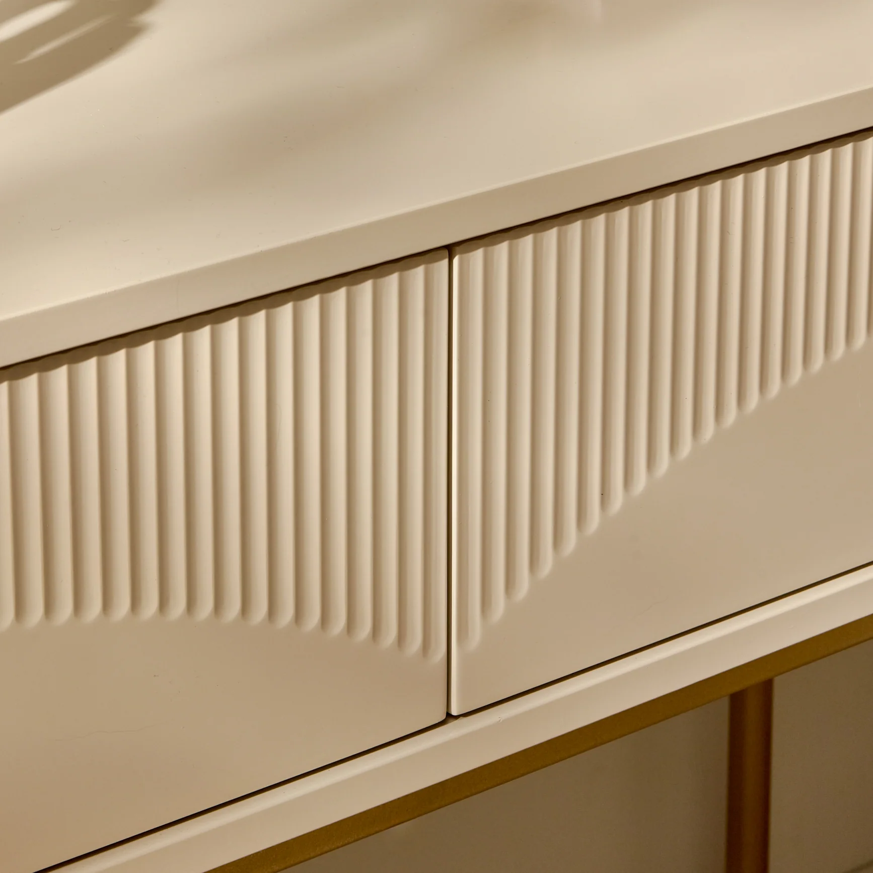 Luella 100cm Fluted Dressing Table - Driftwood - Image 5