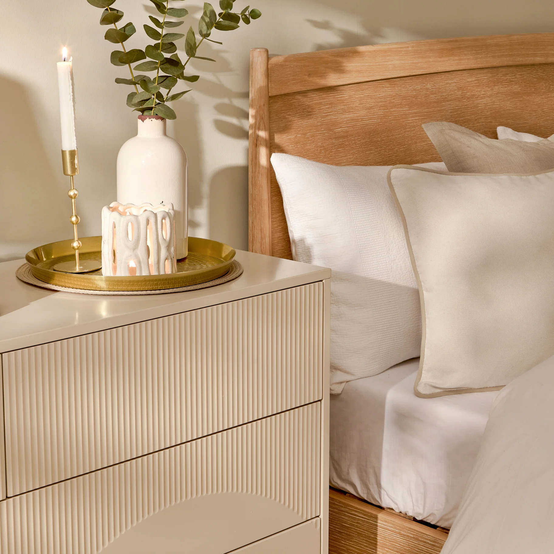 Luella 120cm 4 Drawer Fluted Chest of Drawers - Driftwood - Image 5