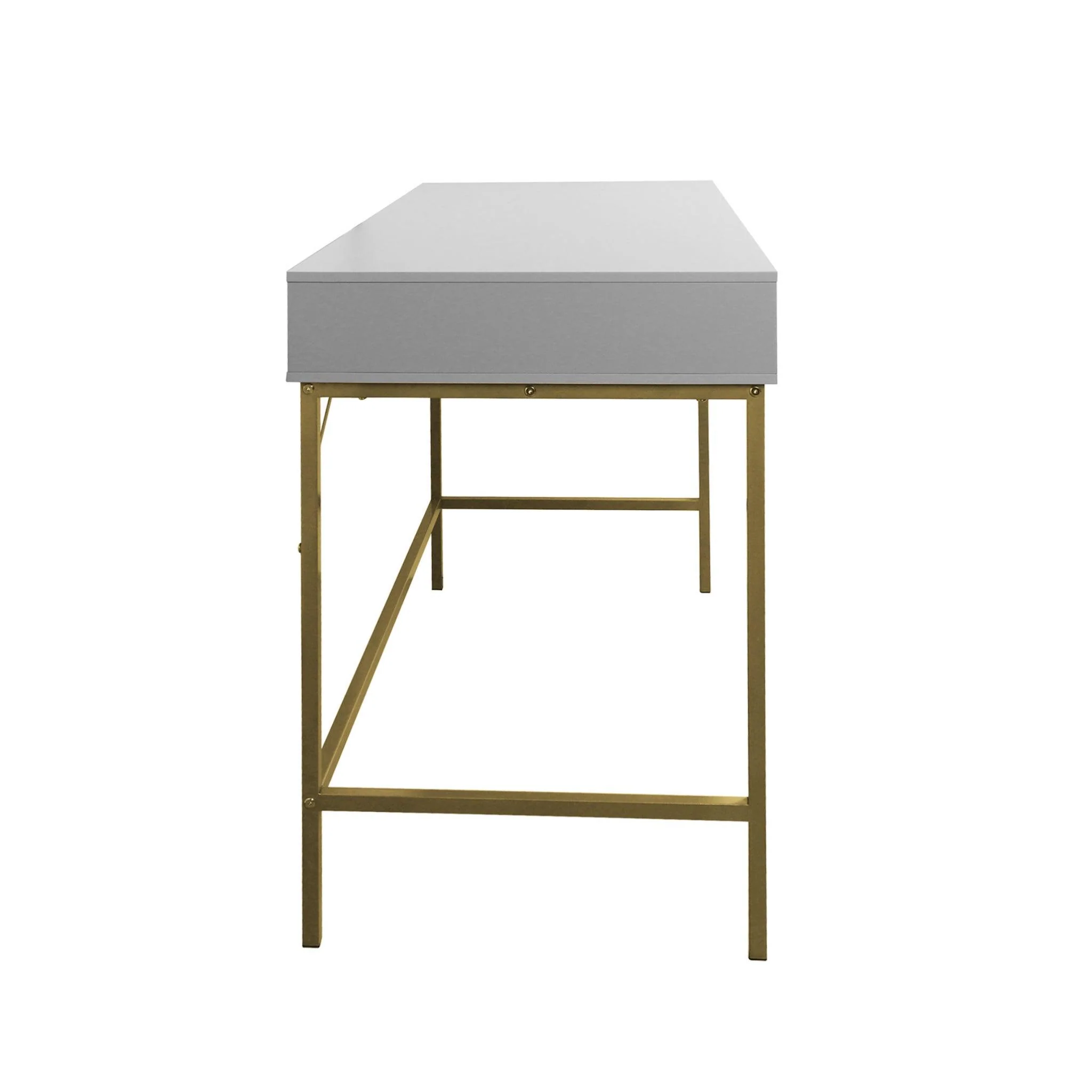 Marie Grey Dressing Table with Stool - Image 7