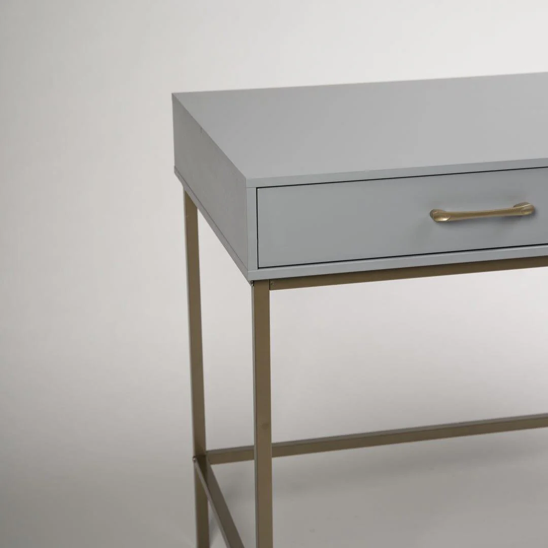 Marie Grey Dressing Table with Drawers - Image 12