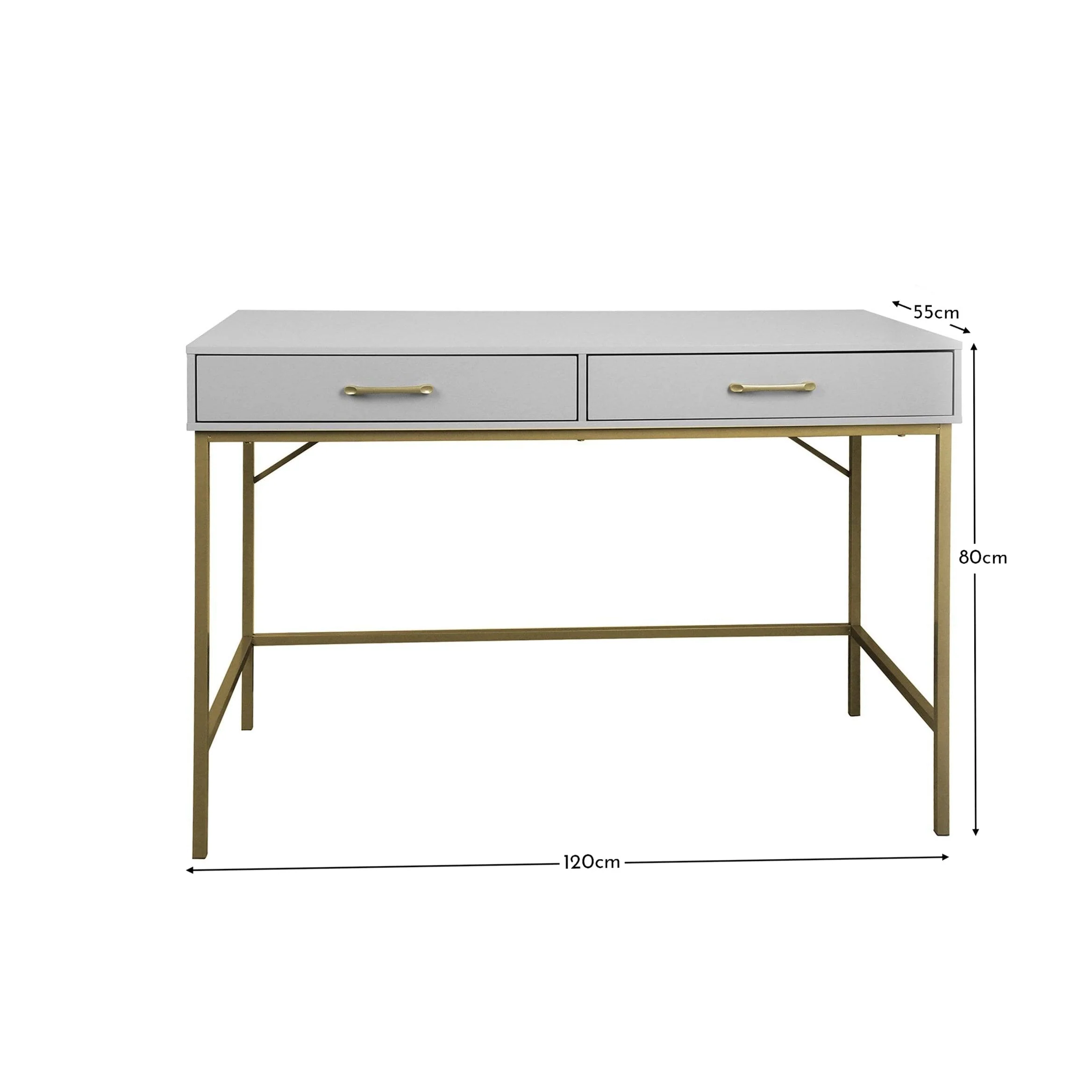 Marie Grey Dressing Table with Drawers - Image 13
