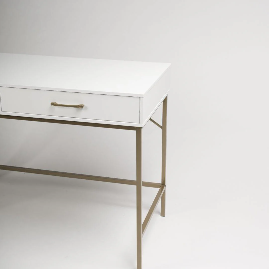 Marie White Dressing Table with Drawers - Image 11