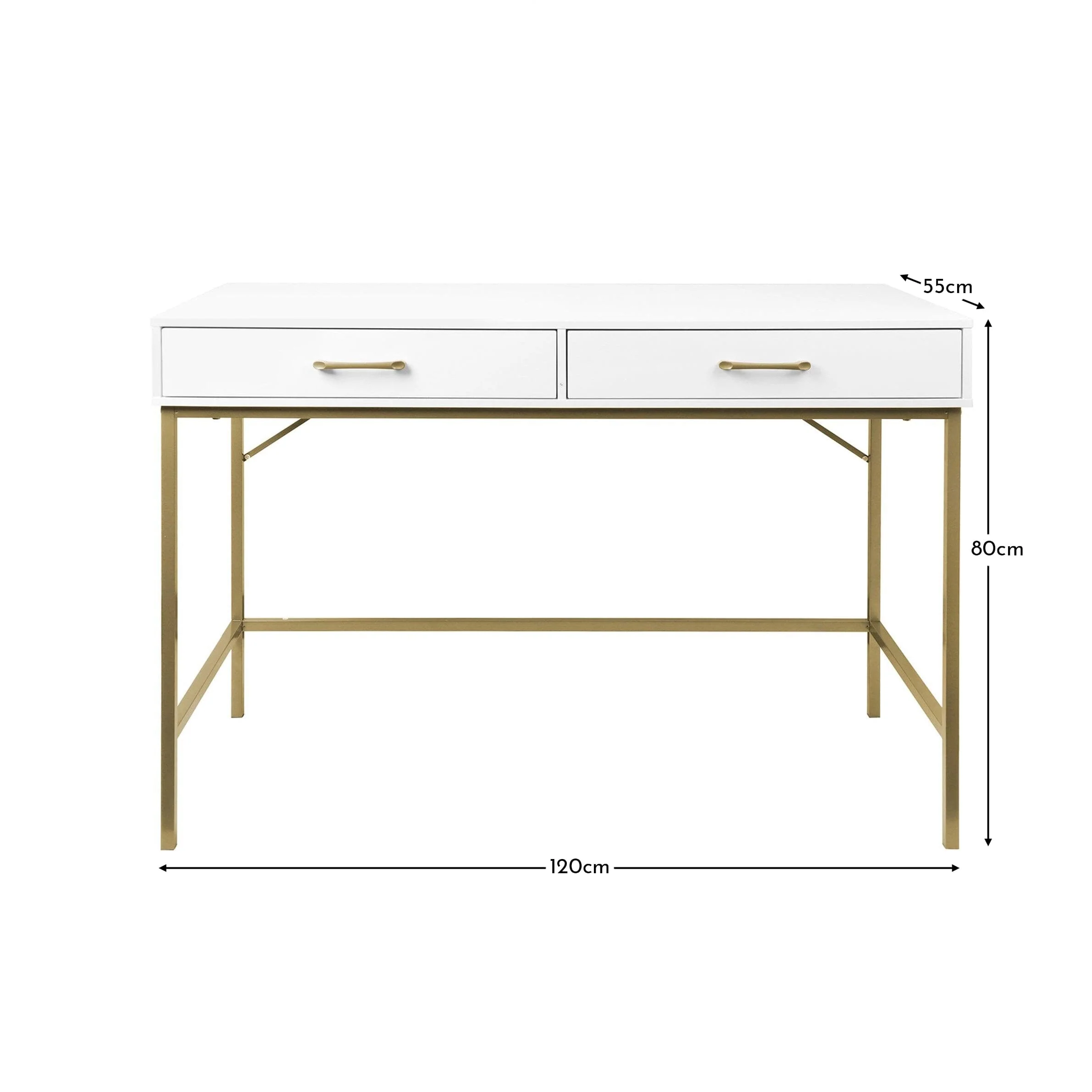 Marie White Dressing Table with Drawers - Image 12