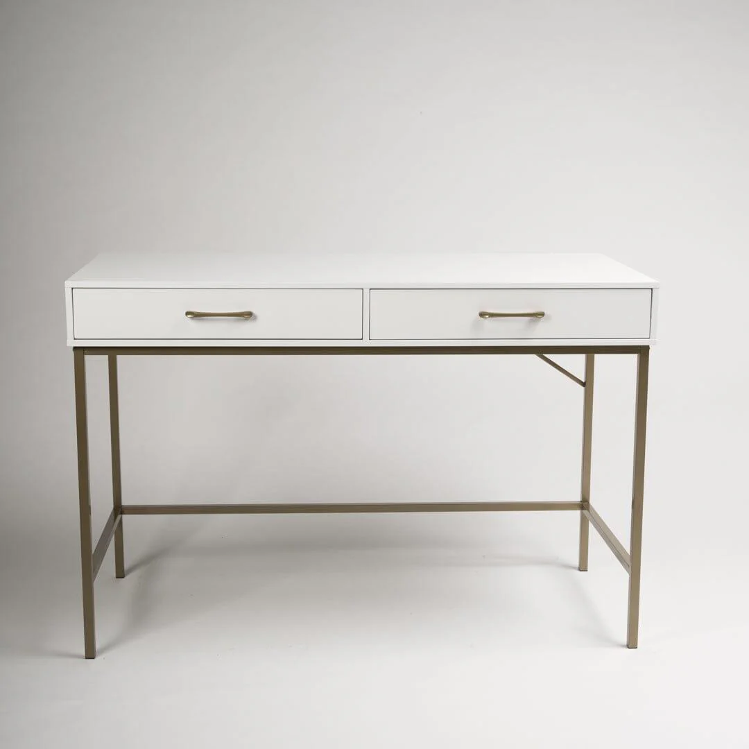 Marie White Dressing Table with Drawers - Image 5