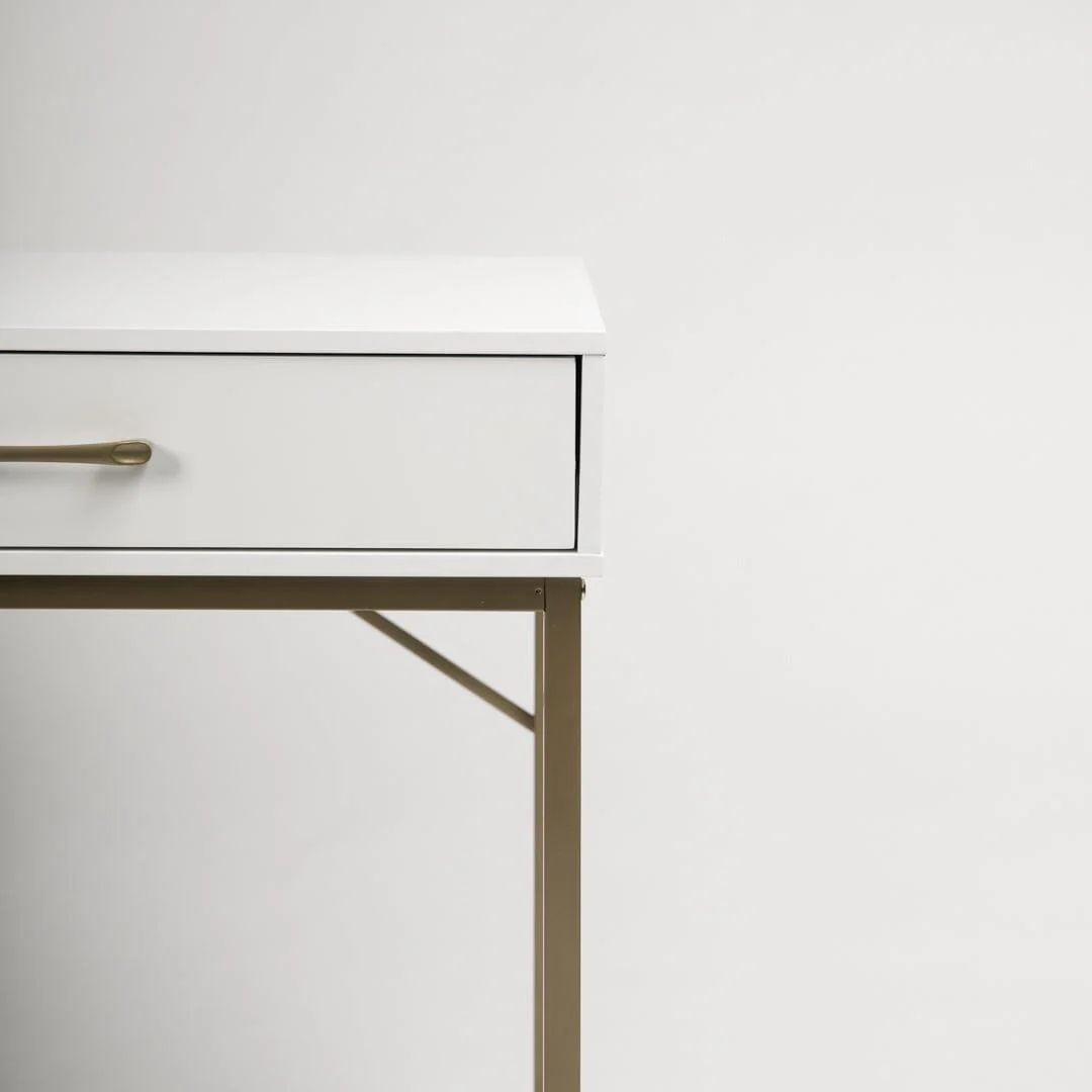 Marie White Dressing Table with Drawers - Image 6