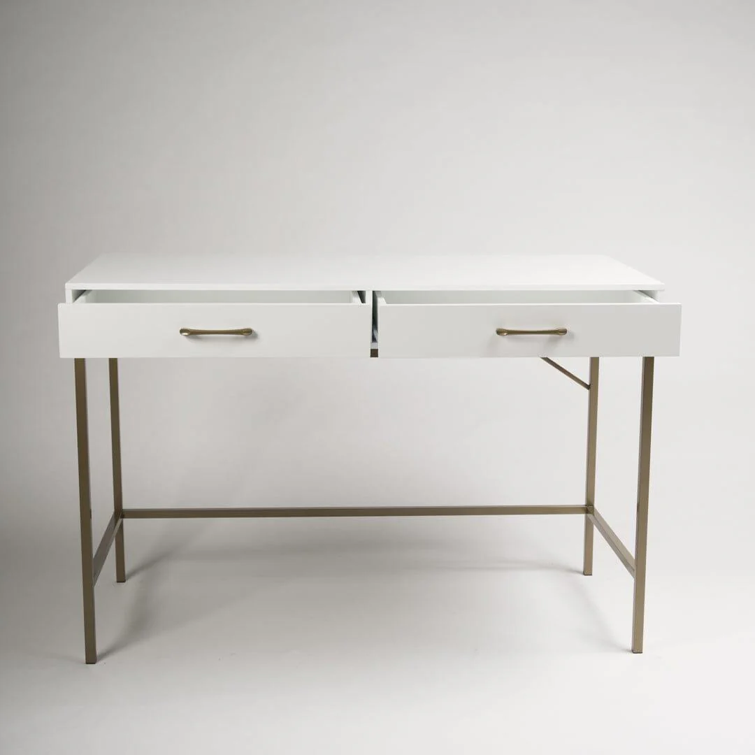 Marie White Dressing Table with Drawers - Image 8