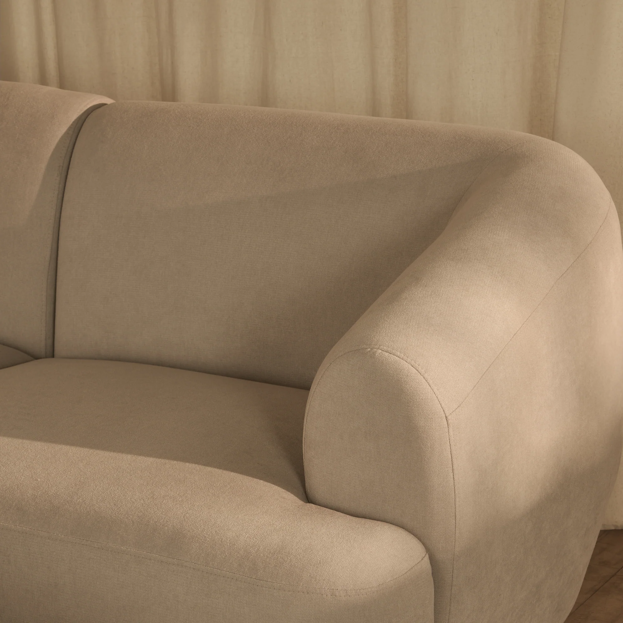 Nathalia 4-Seater Sofa - Soft Beige - Image 4