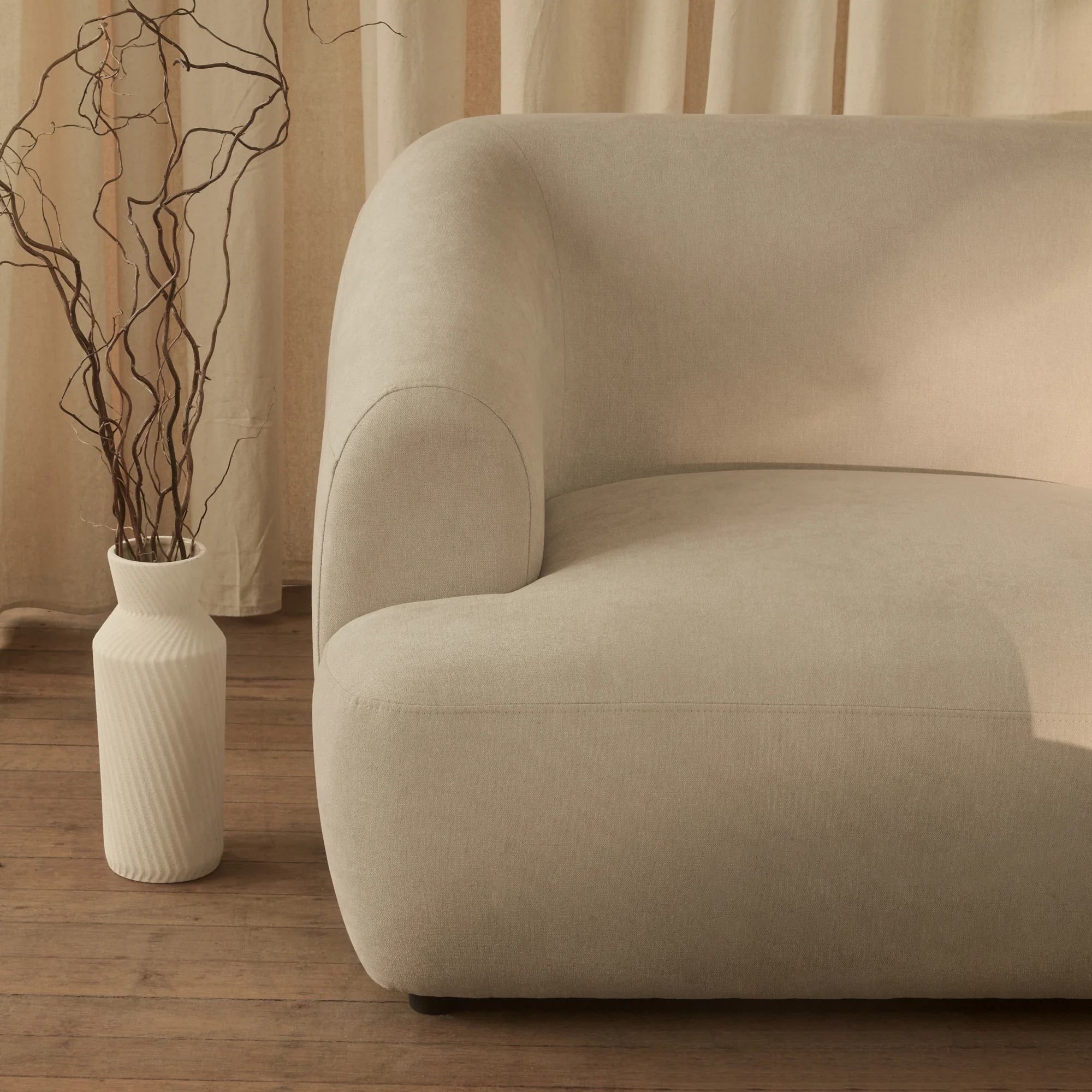 Nathalia 4-Seater Sofa - Soft Beige - Image 3