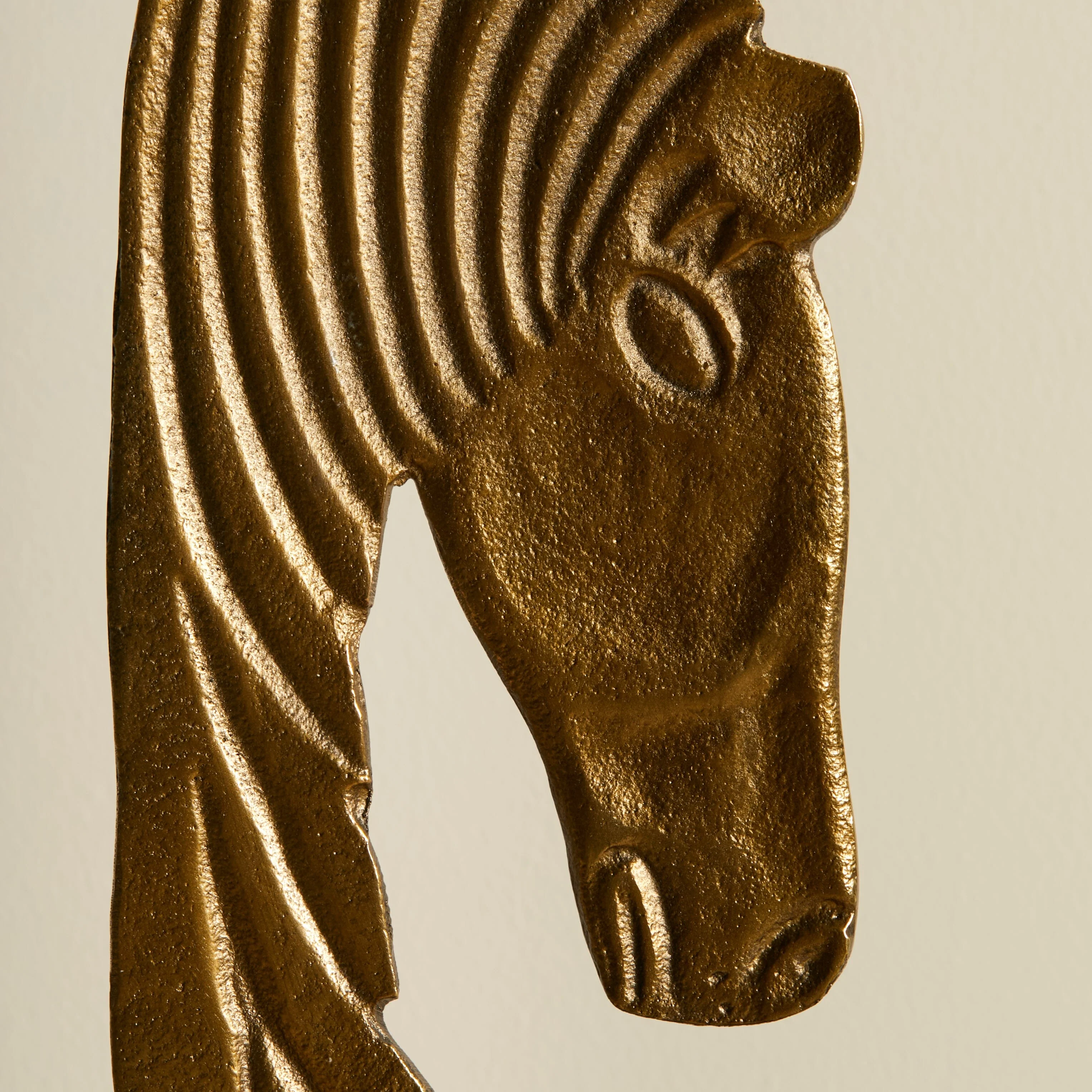 Newbury 44cm Metal Horse Ornament - Gold - Image 3