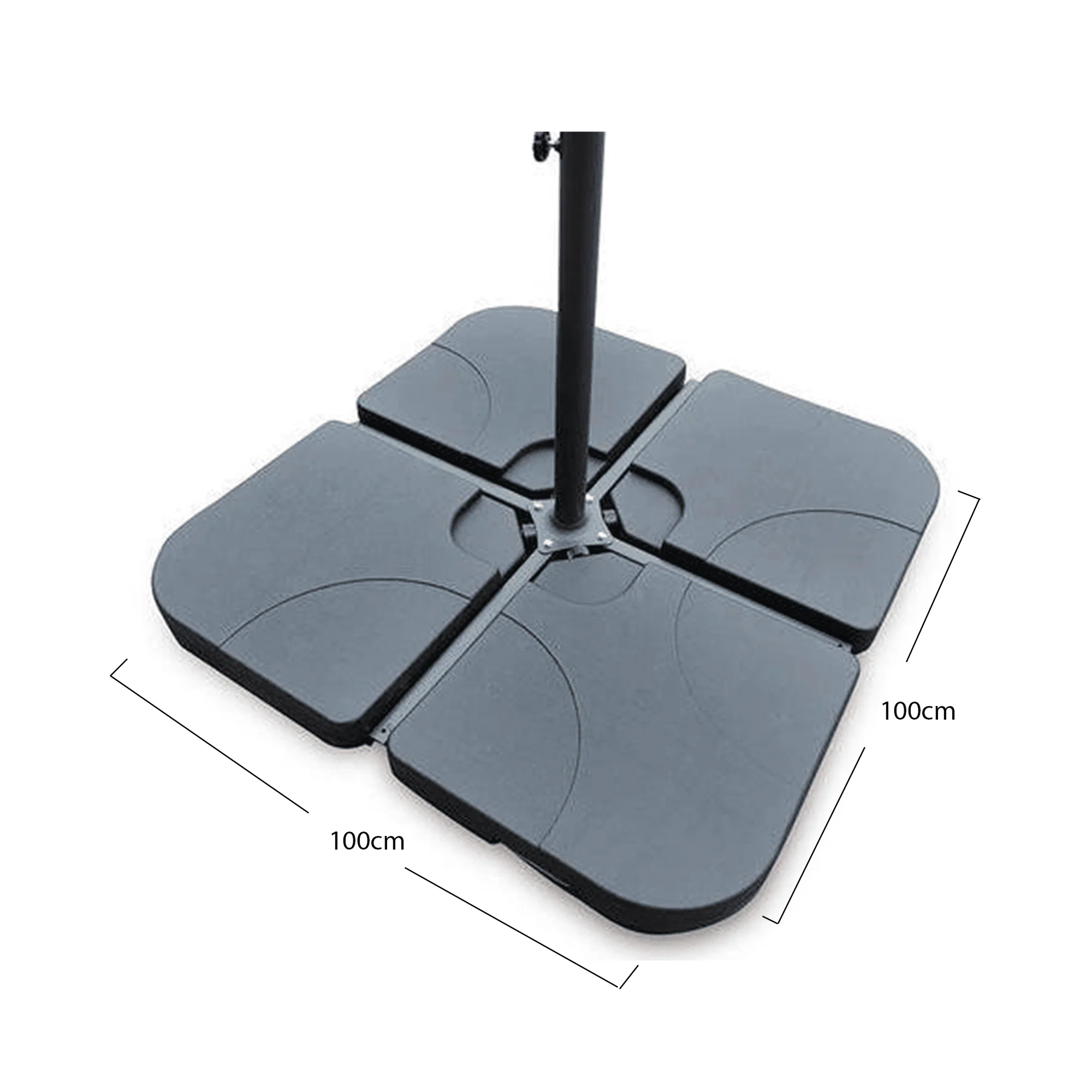 Outlet - 80Kg Quartered Parasol Base - Image 4