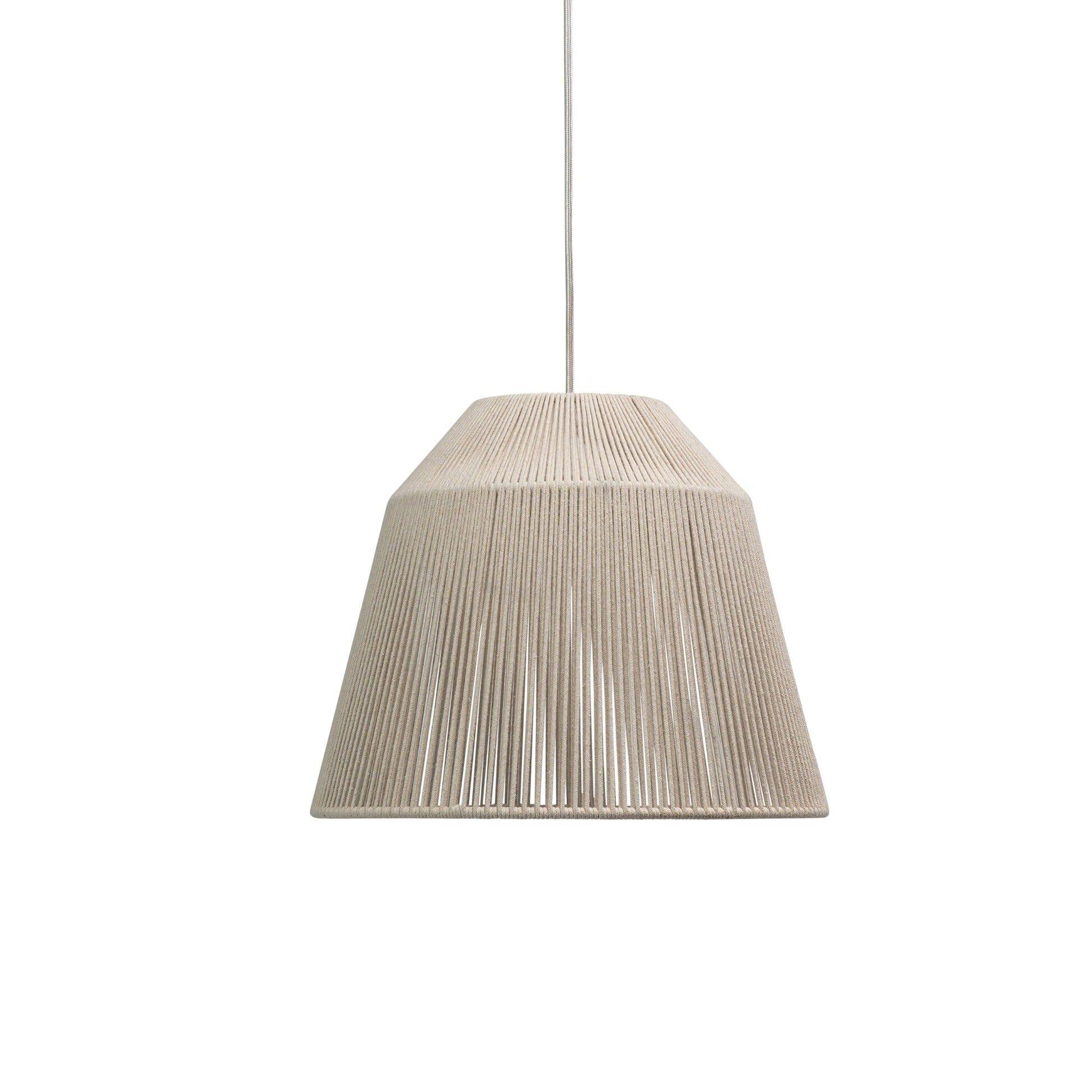 Bari White Cotton String Pendant - Image 8