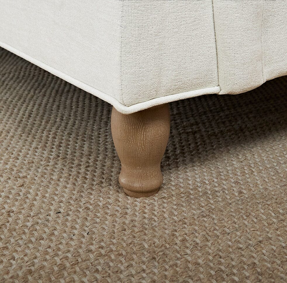 Brea Oyster White Left Corner Sofa with Whitewash Oak Legs - Image 5