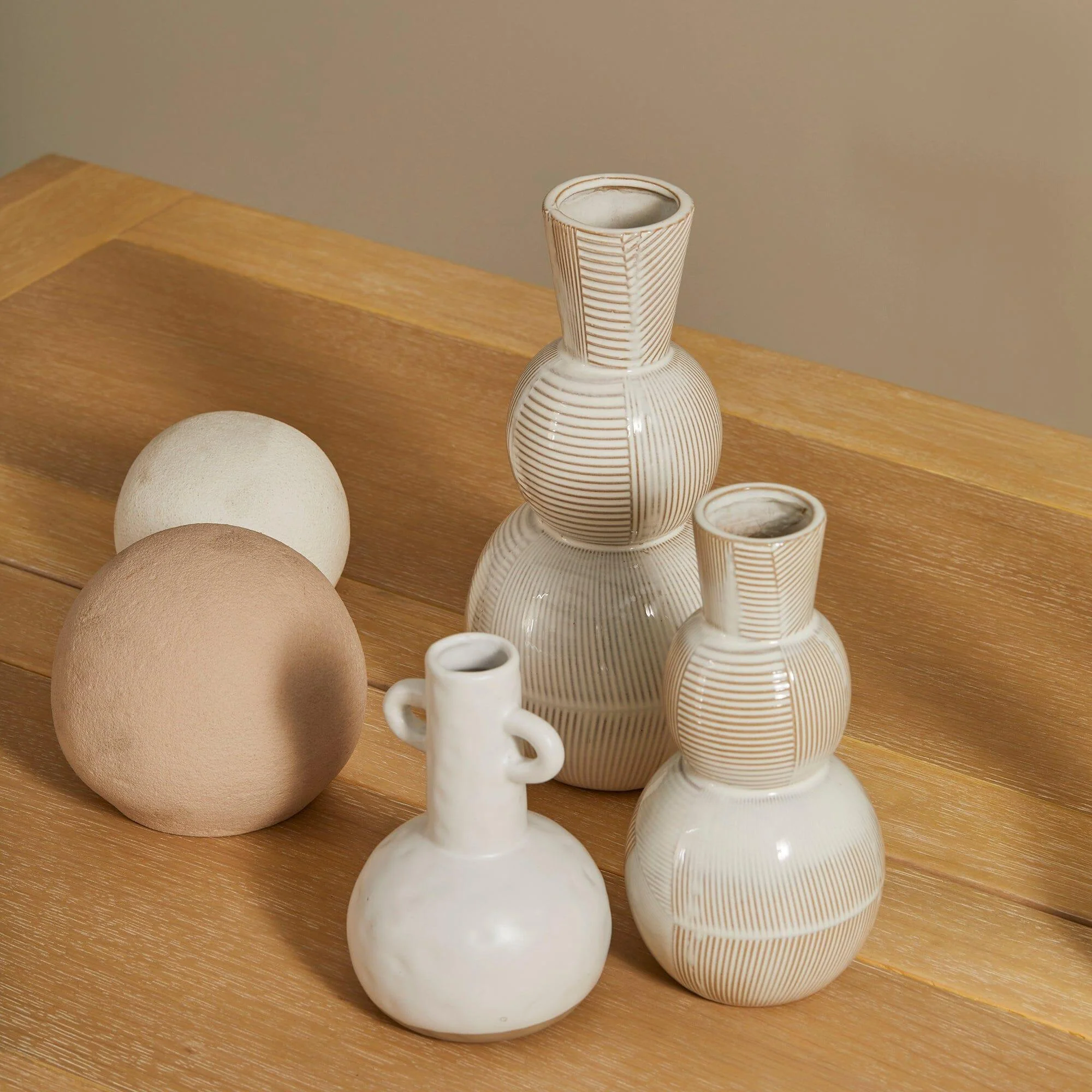 Colden 26cm Ceramic Vase - White - Image 7