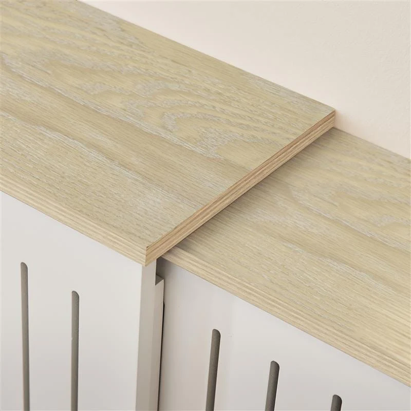 Outlet - Elspeth Extending Radiator Cover - Whitewash Oak - Image 3
