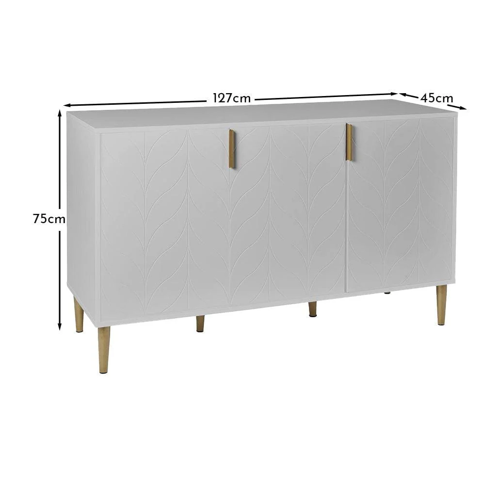 Gloria 3 Door Large Sideboard - Mist Grey - Image 6