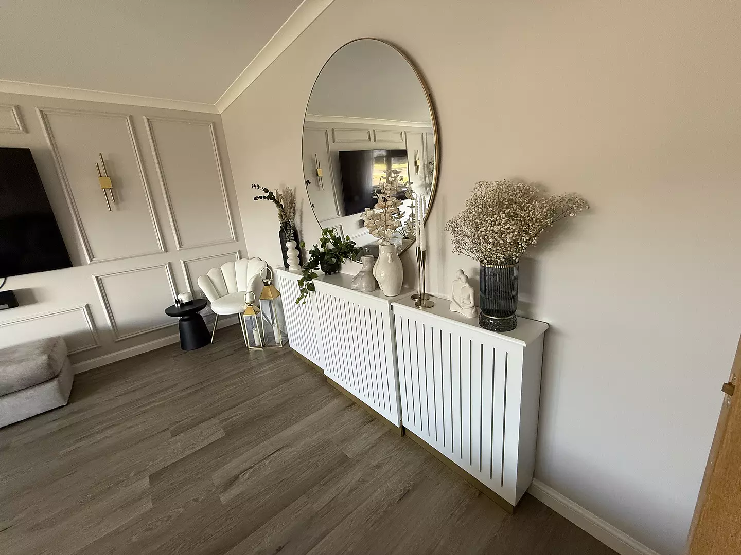 Outlet - Iliana Extendable Radiator Cover - Snow White - Image 4