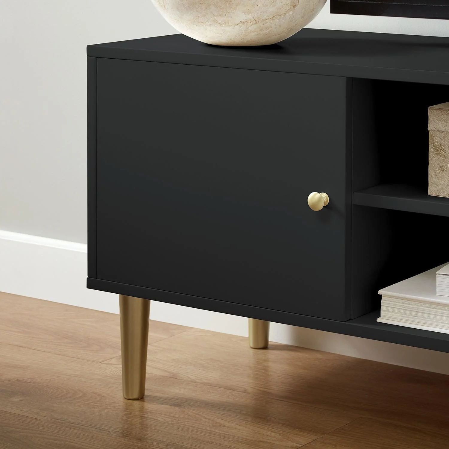 Outlet - Iliana TV Unit - Charcoal Grey - Image 3