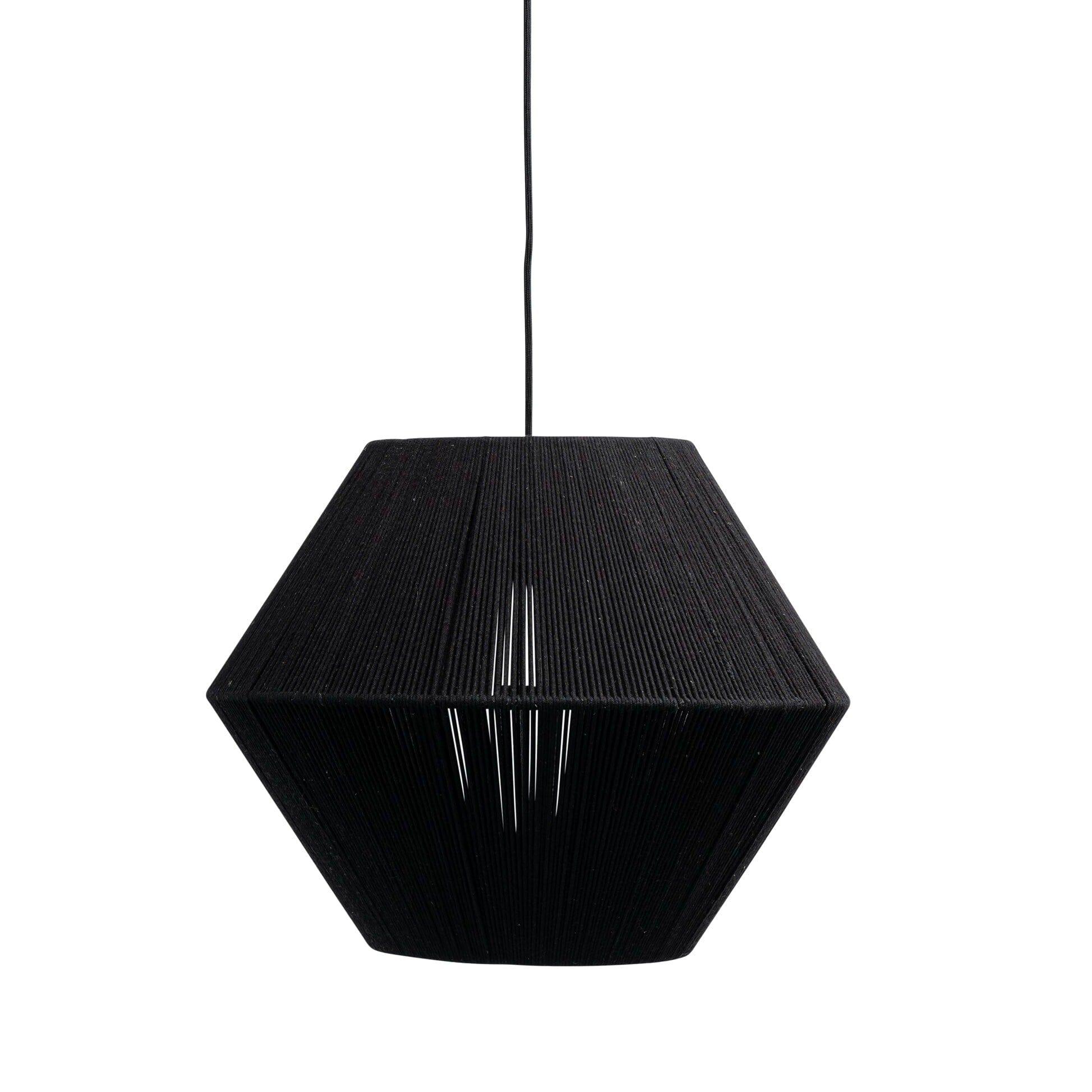 Neri Black Cotton String Pendant - Image 12