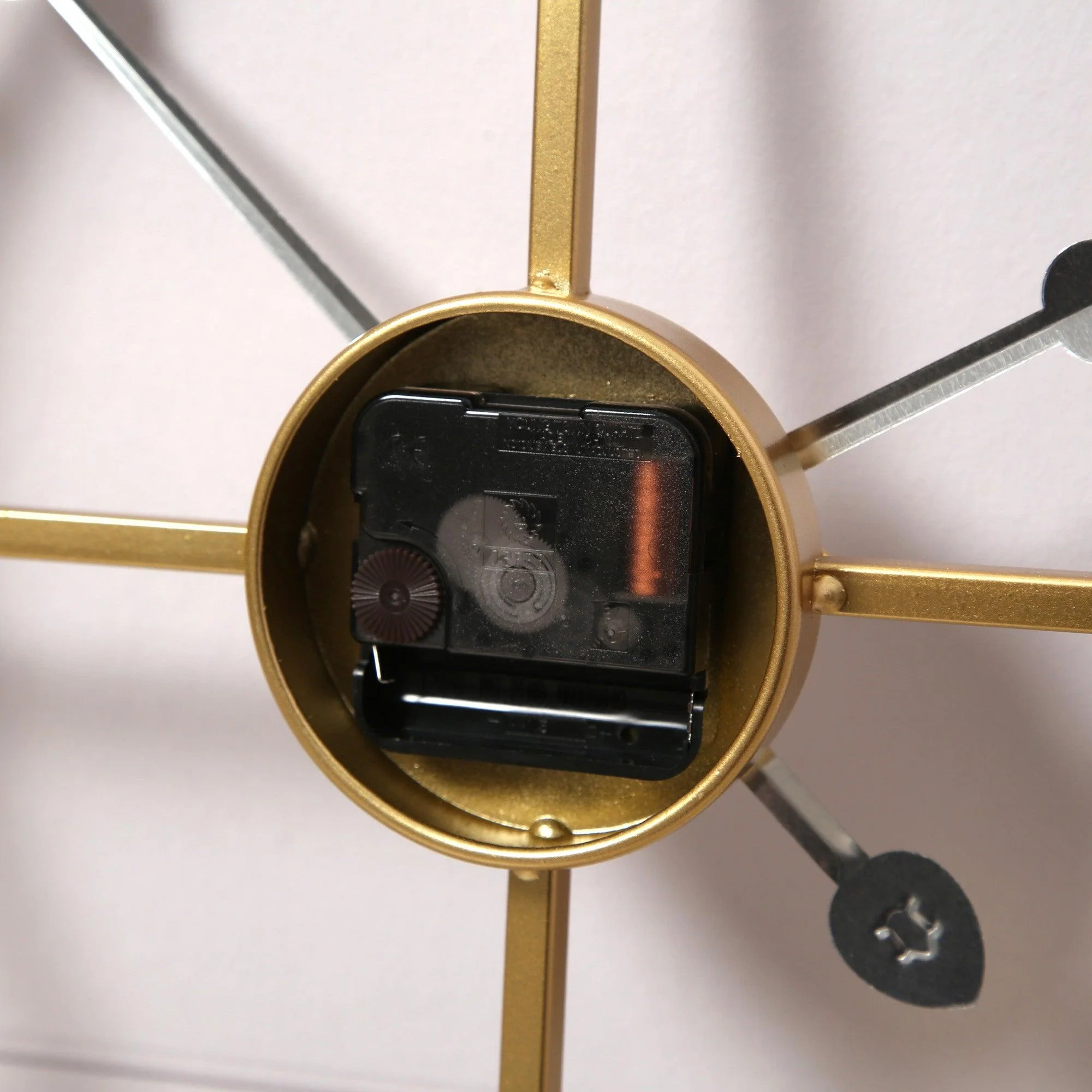 Riseley Skeleton Wall Clock - Gold - Image 6