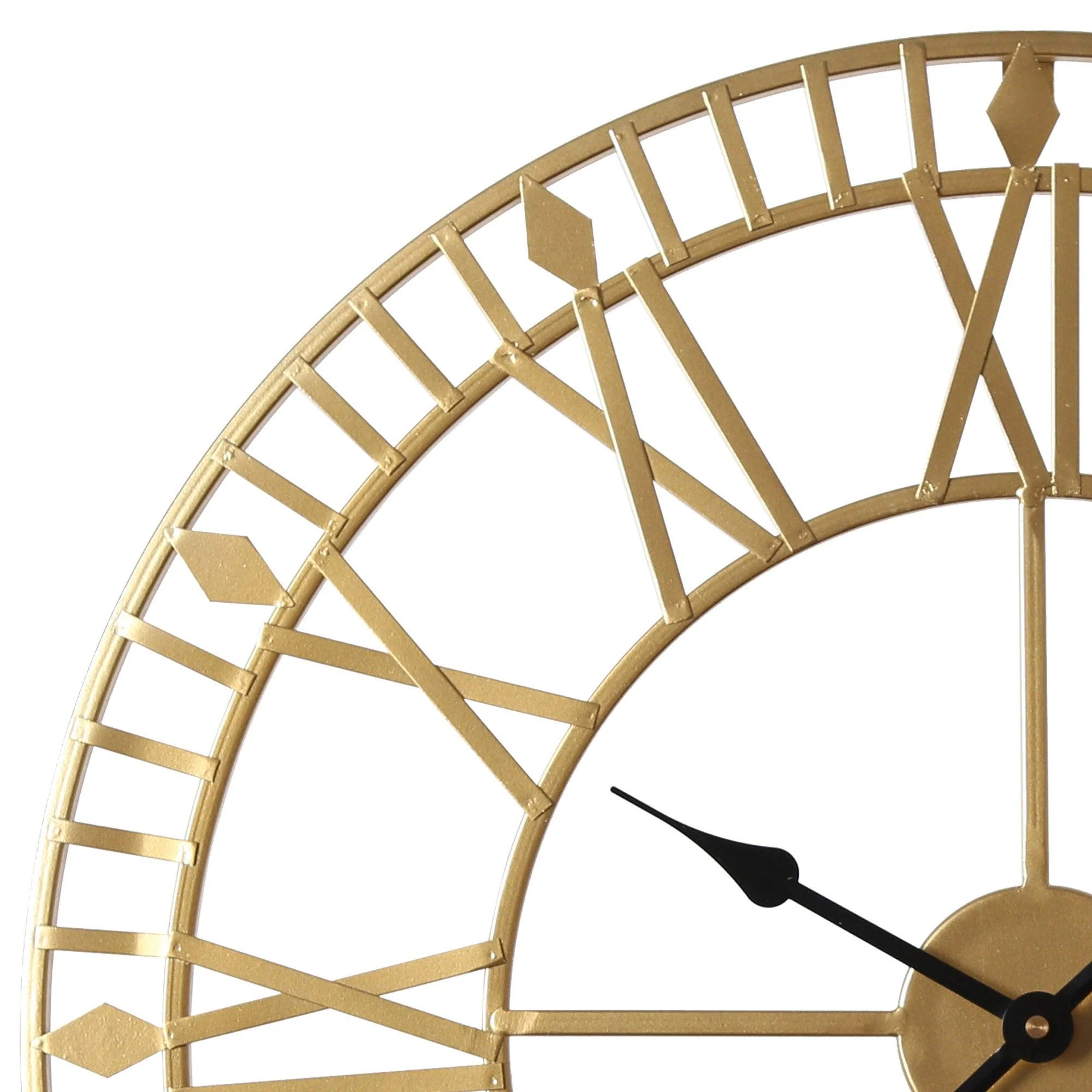 Riseley Skeleton Wall Clock - Gold - Image 7