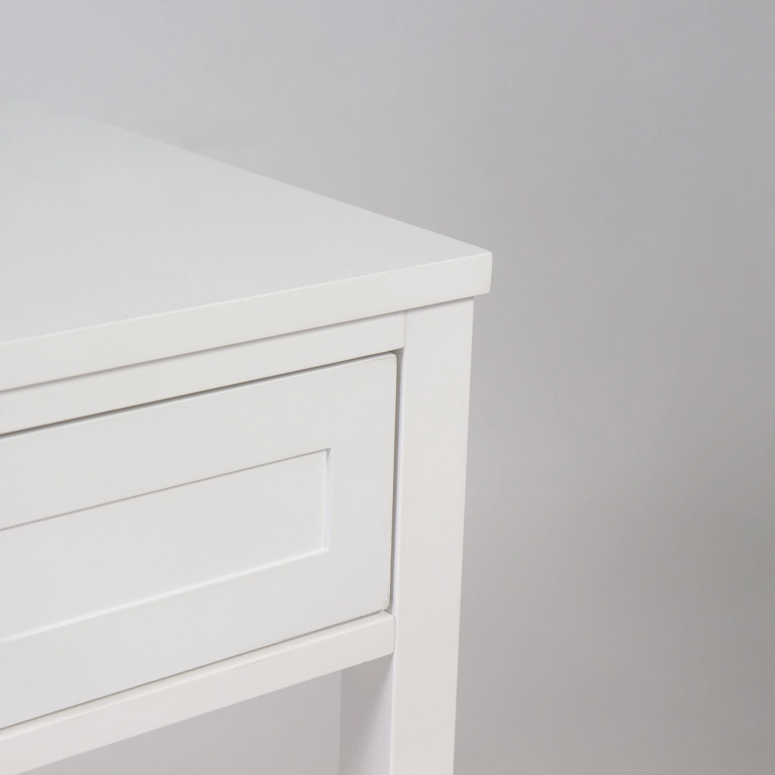 Stevie White Dressing Table with Drawers - Image 8