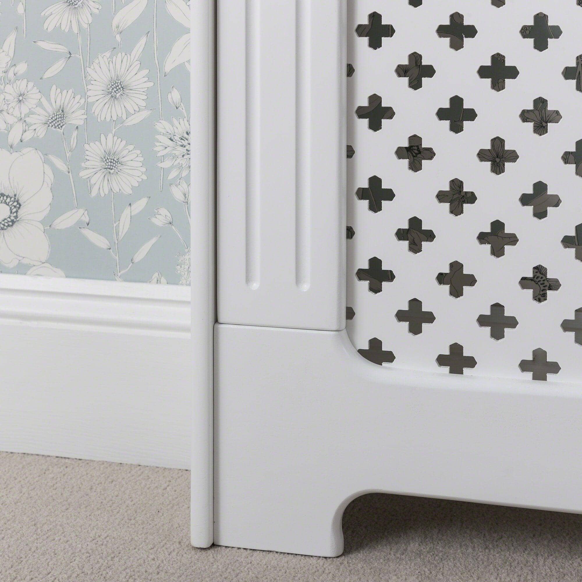 Edith Radiator Cover - White - Adjustable - Image 10