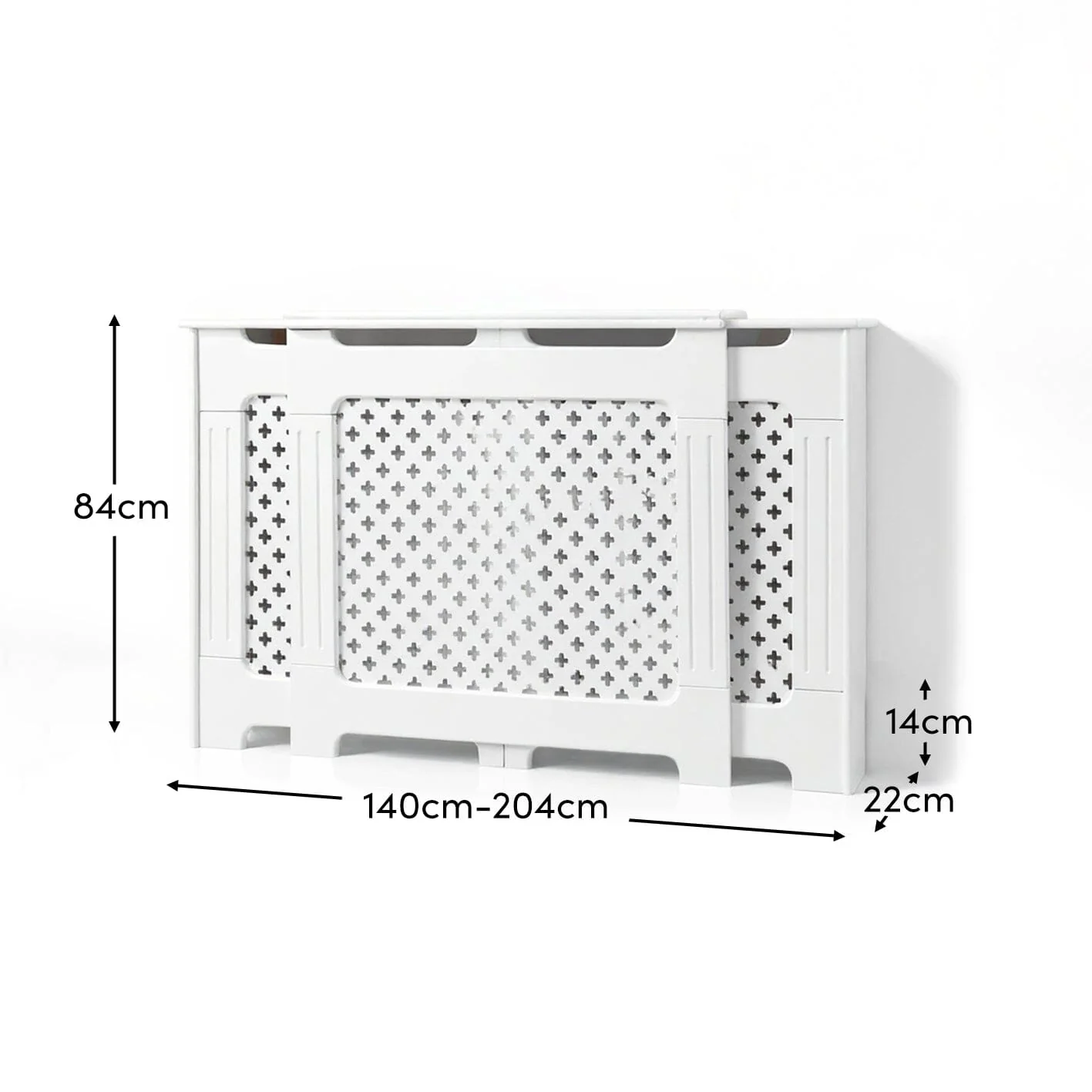 Edith Radiator Cover - White - Adjustable - Image 14