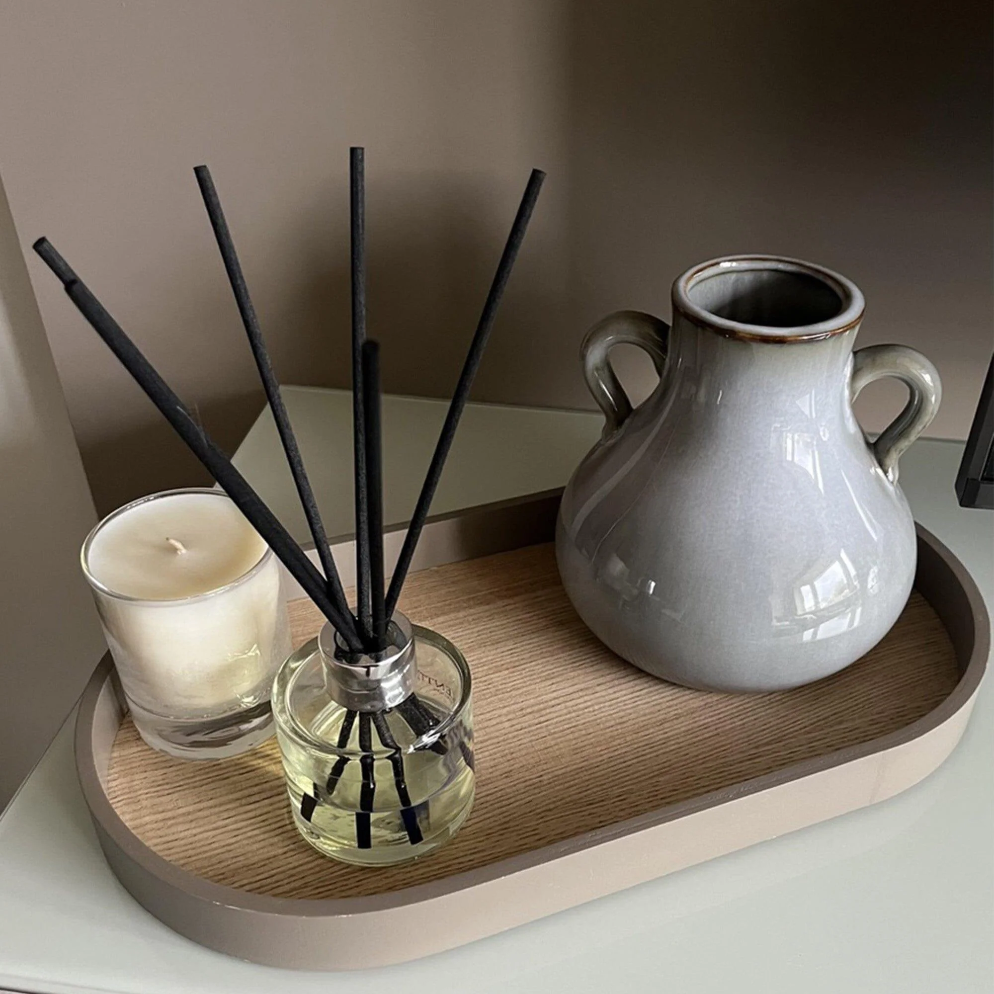 Ruthwell 16cm Ceramic Vase - Blue - Image 3