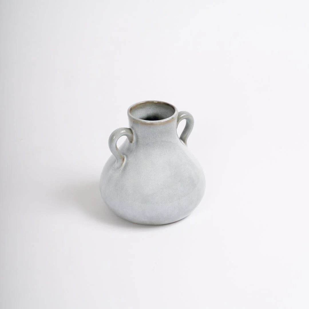 Ruthwell 16cm Ceramic Vase - Blue - Image 8