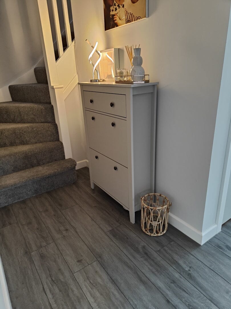 Sandhurst Shoe Cabinet - 3 Door - Grey - Image 3