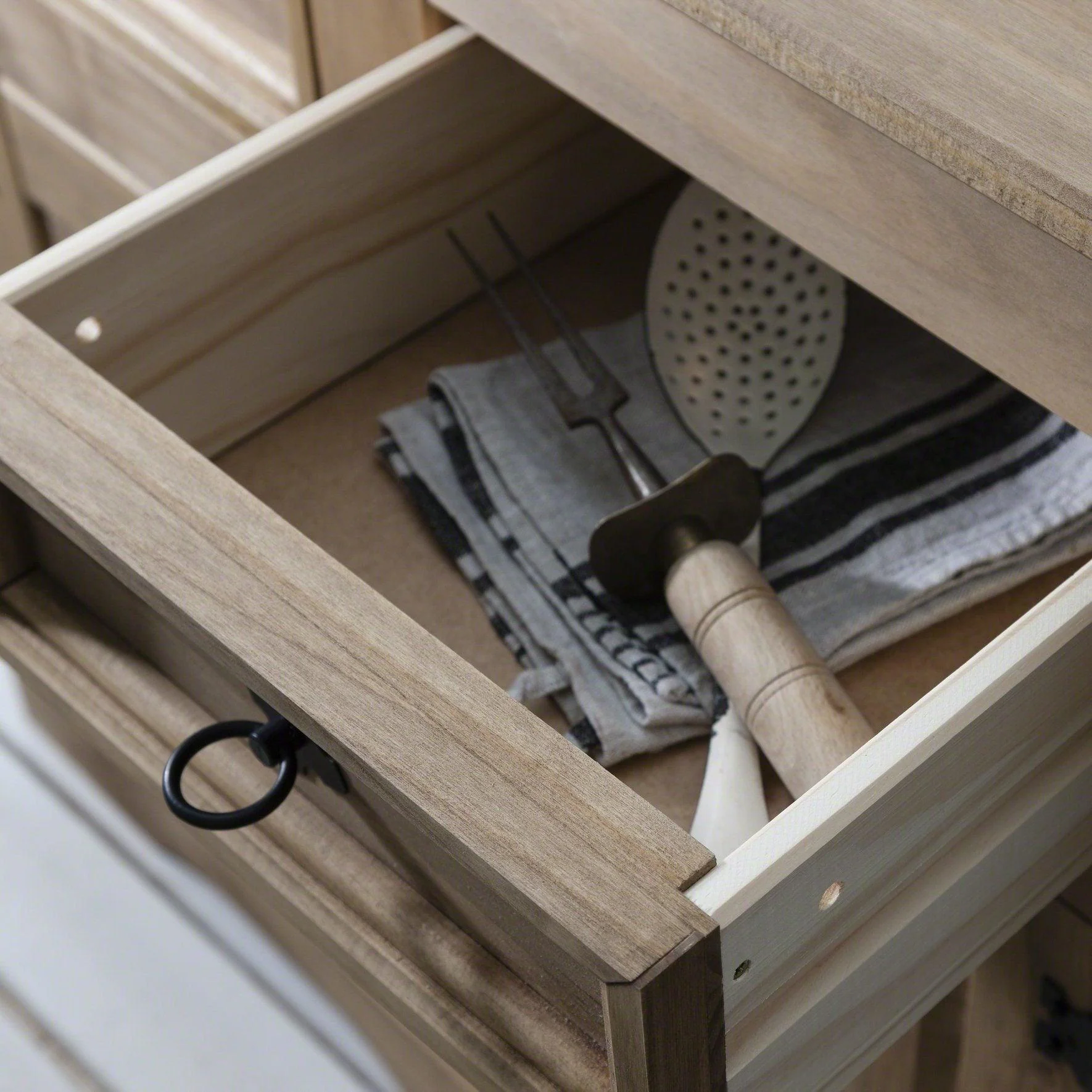 Corona 2 Drawers Sideboard - Solid Pine - Image 7