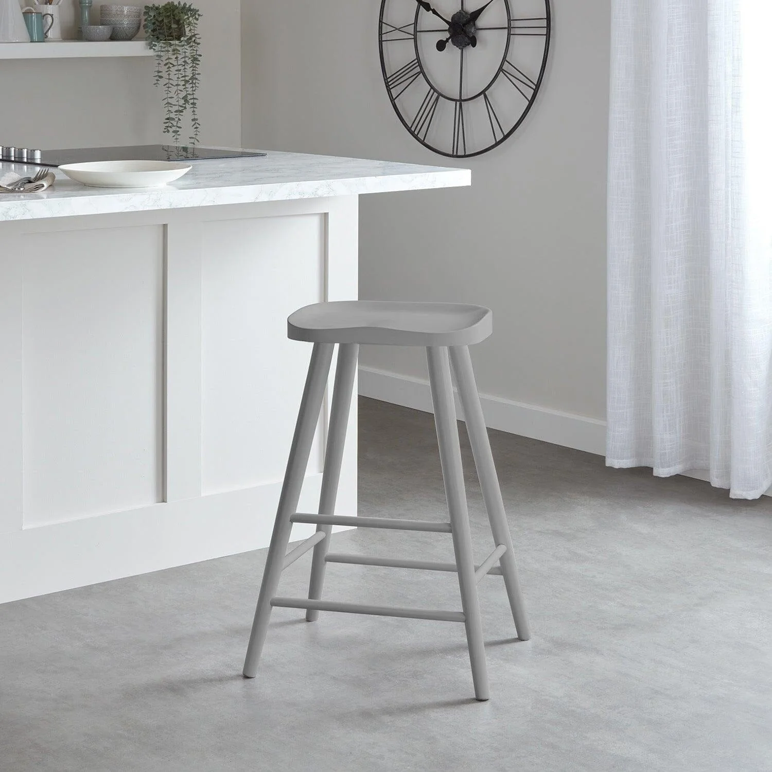 Silvester Bar Stool - Grey - Image 4