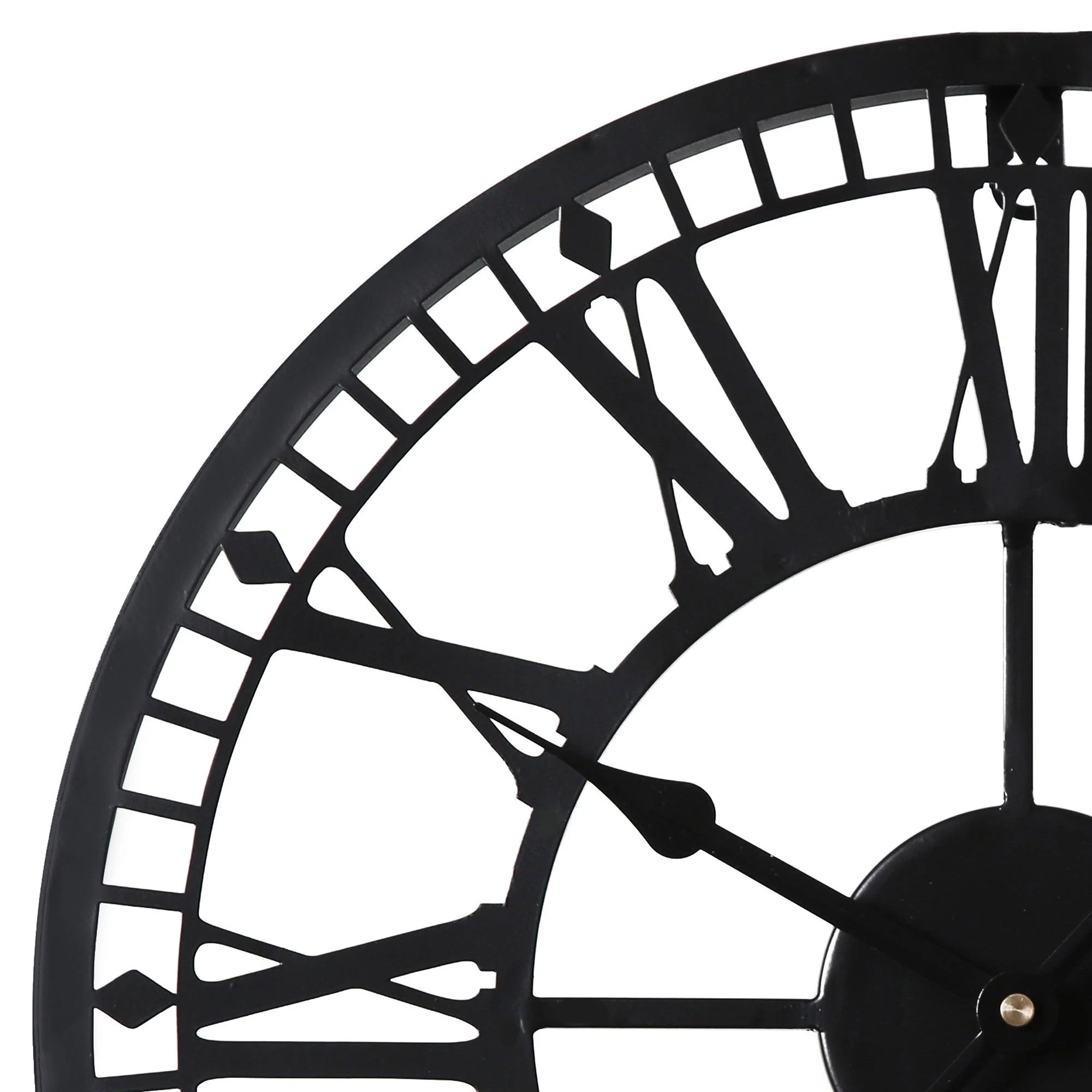 Riseley Small Skeleton Wall Clock - Black - Image 4