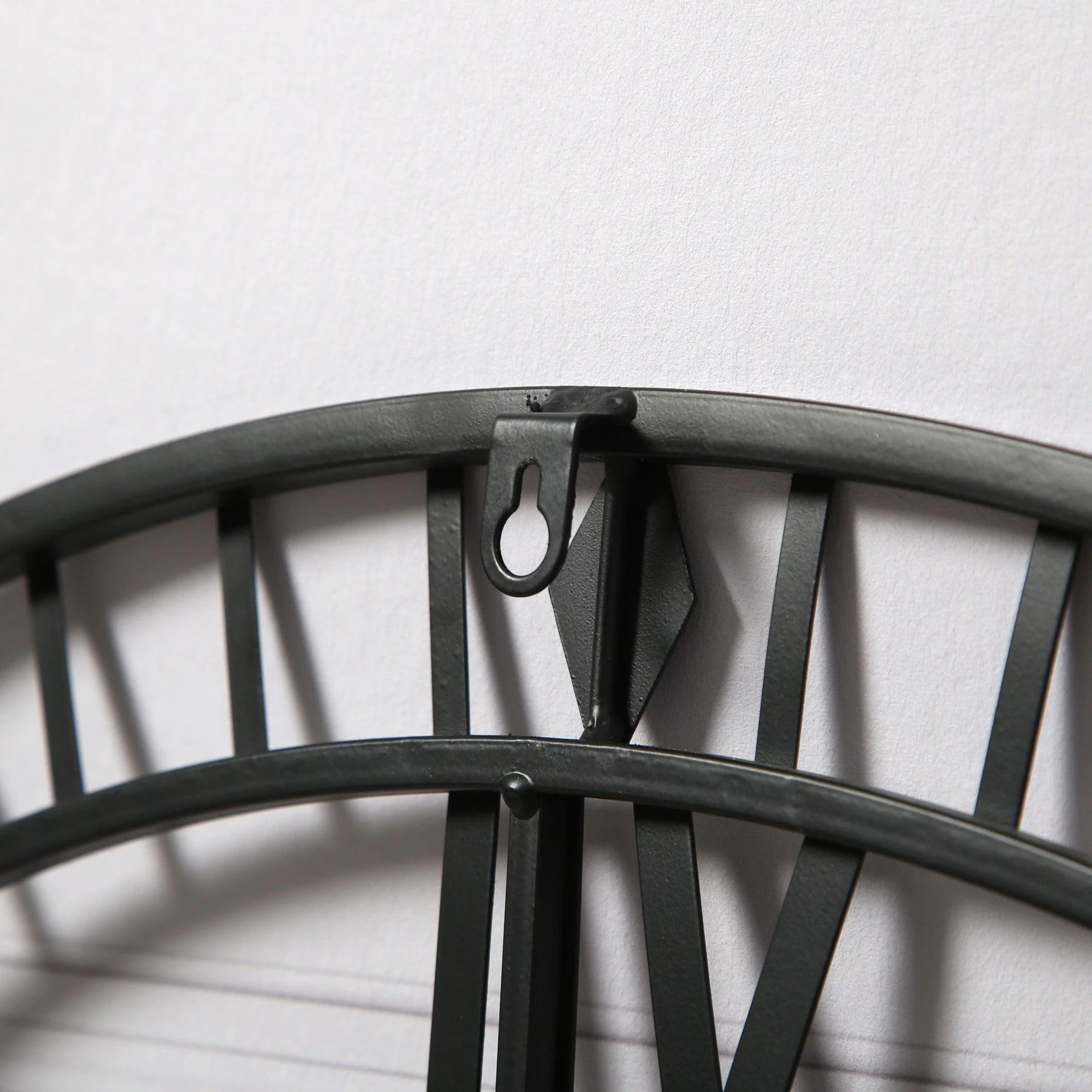 Riseley Skeleton Wall Clock - Black - Image 4