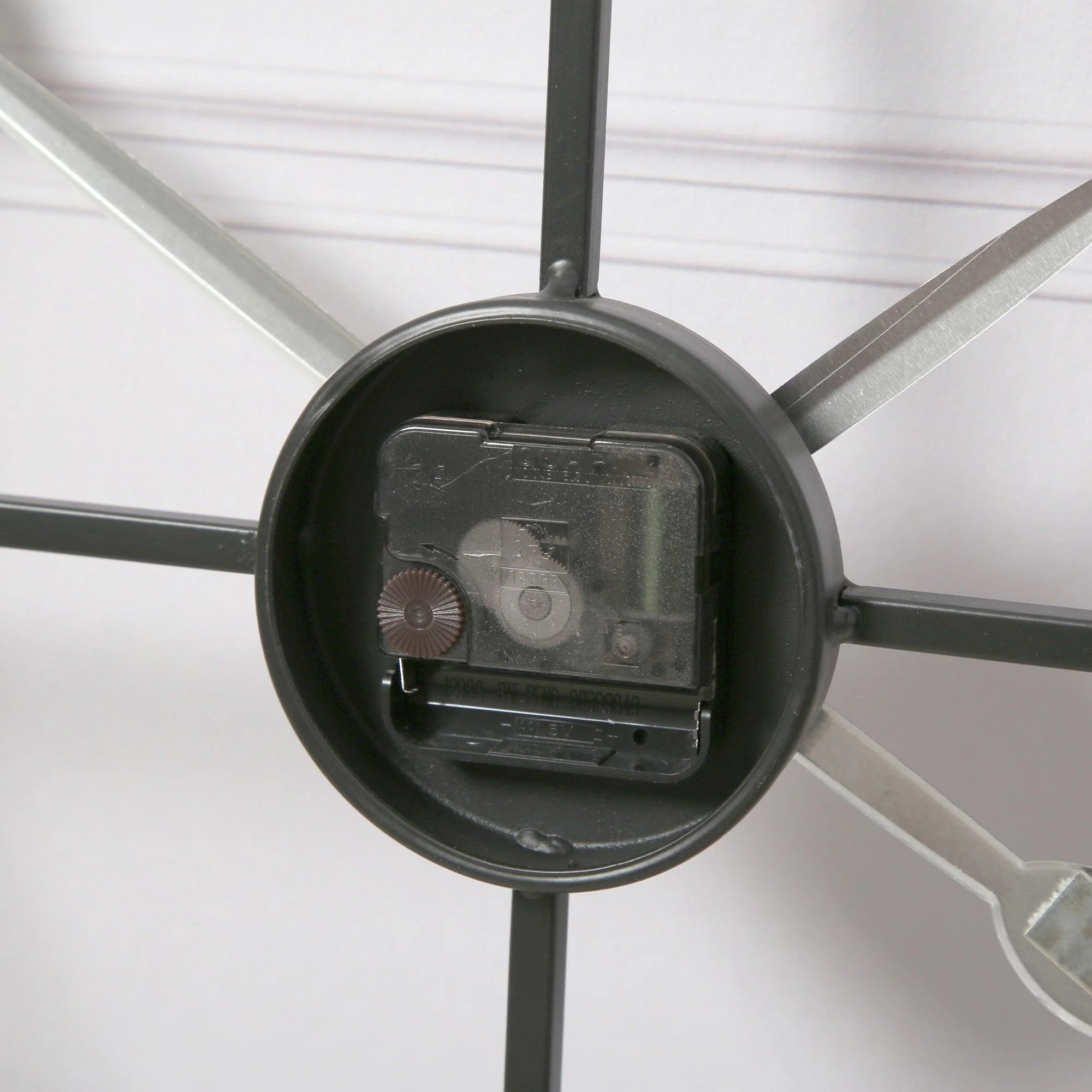 Riseley Skeleton Wall Clock - Black - Image 5