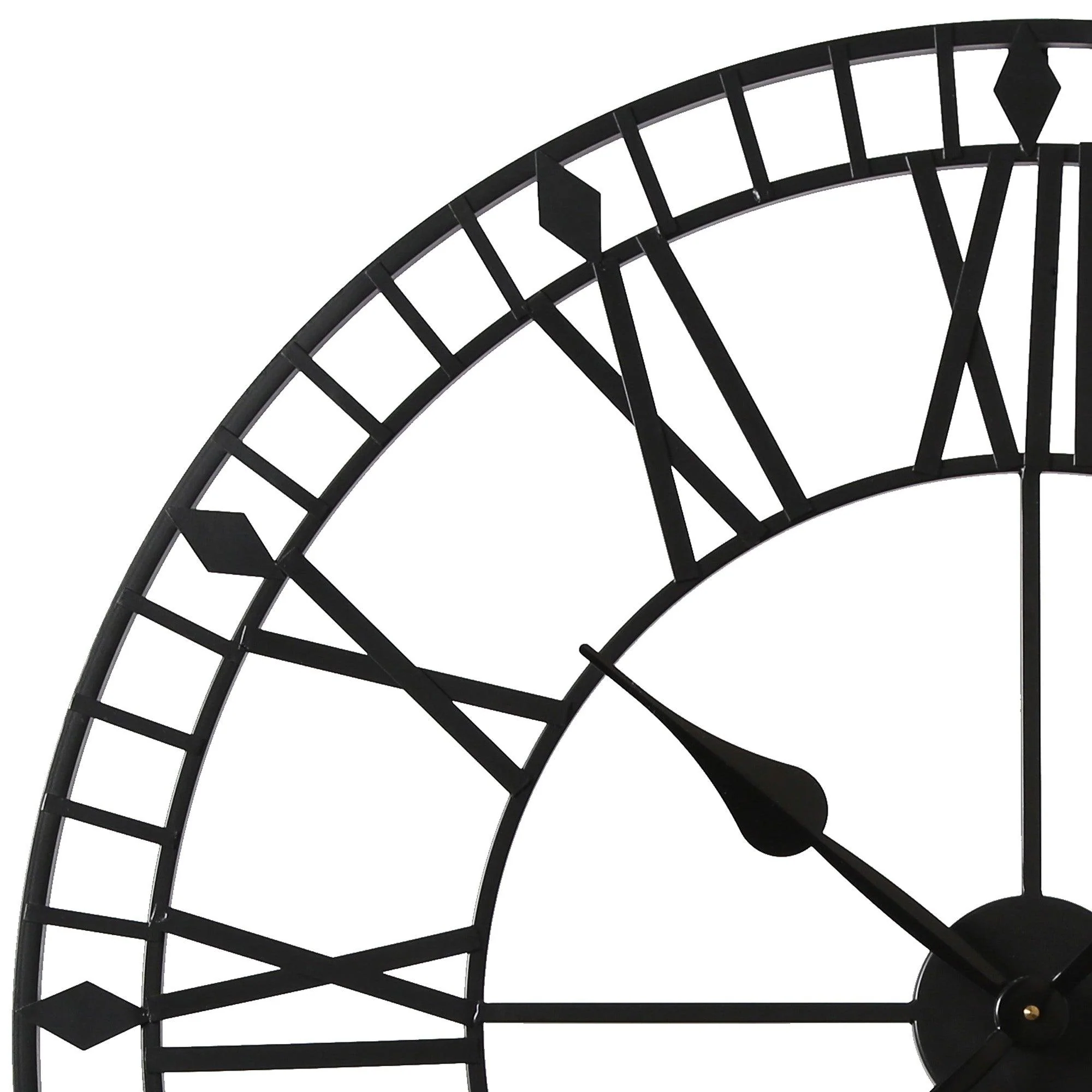 Riseley Skeleton Wall Clock - Black - Image 6