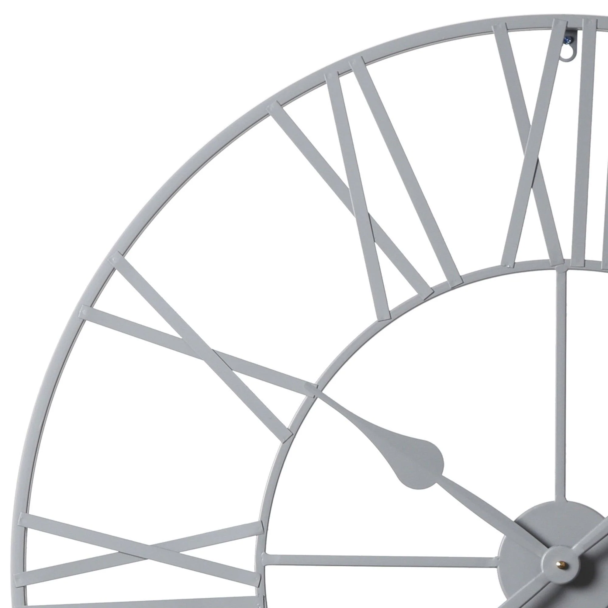 Riseley Skeleton Wall Clock - Grey - Image 6