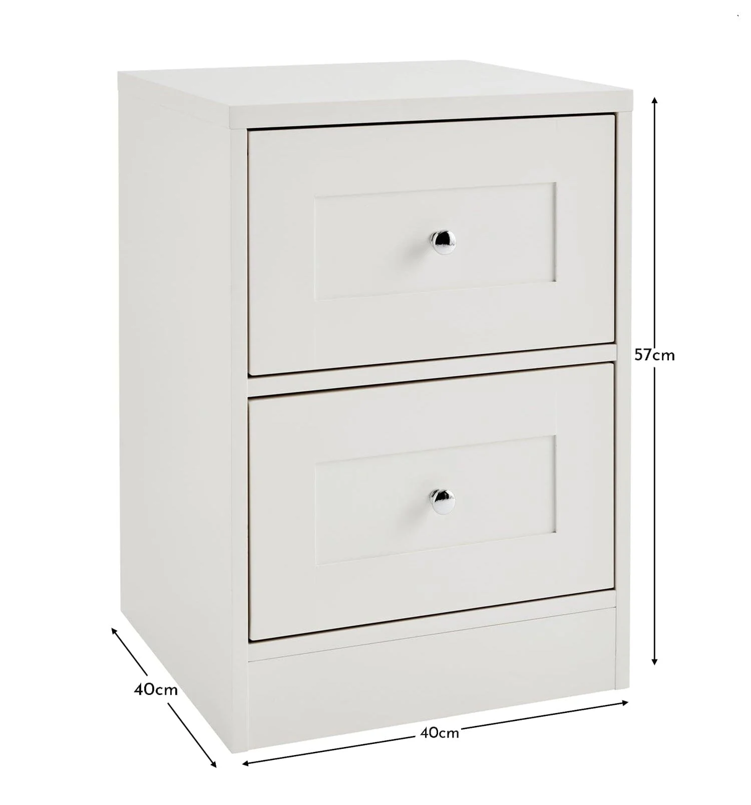 Stevie Bedside Table - White - Image 8