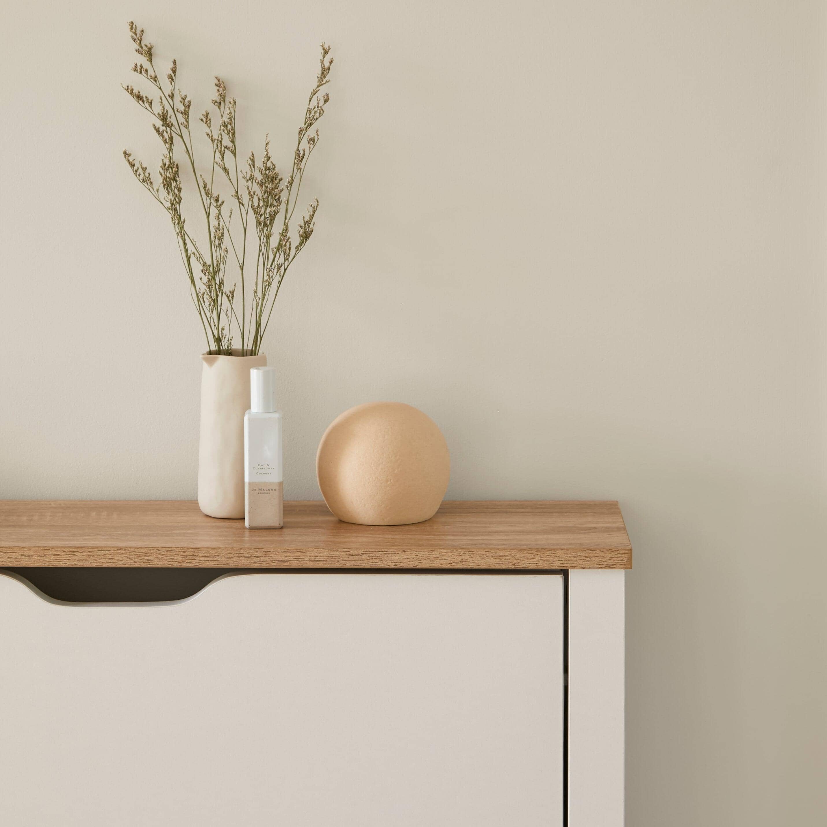 Windsor Shoe Cabinet - 2 Door - White - Image 5