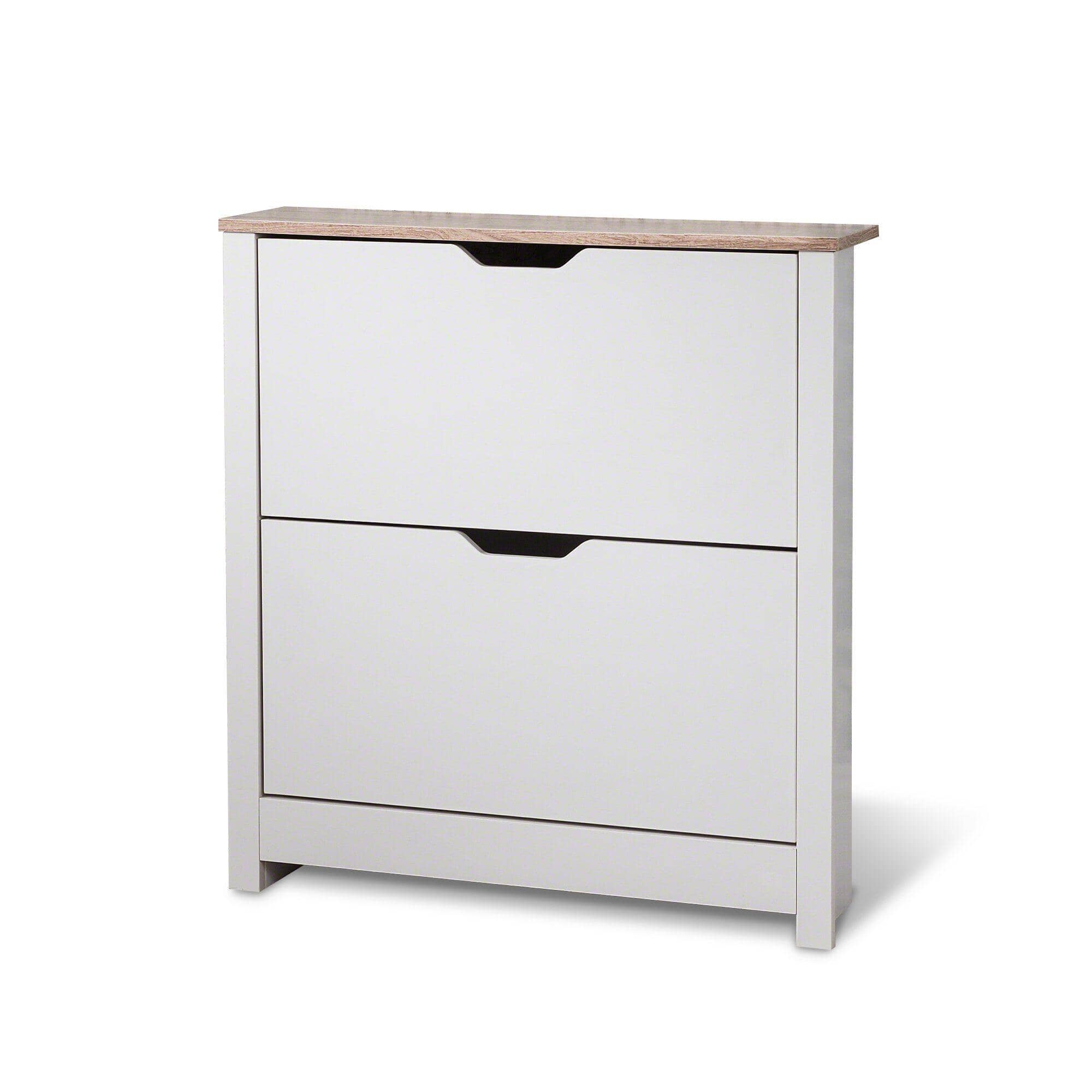 Windsor Shoe Cabinet - 2 Door - White - Image 7